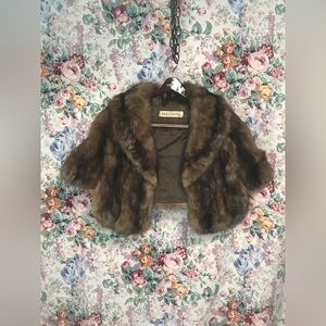 Vintage I.MAGNIN & Co Genuine Fur shawl
